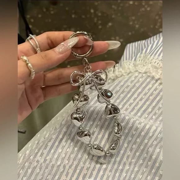 Luxury Korea Cute Bow Love Heart - Picture 1 of 3